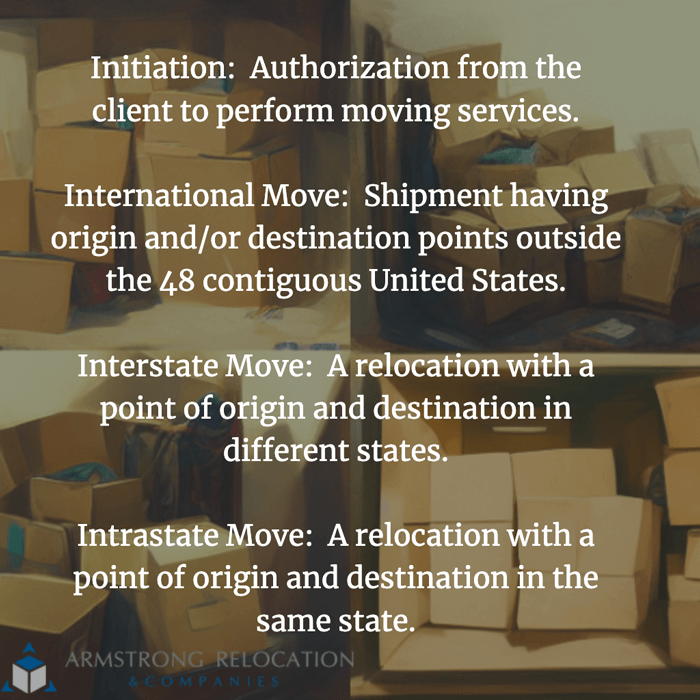 Moving terminology definitions